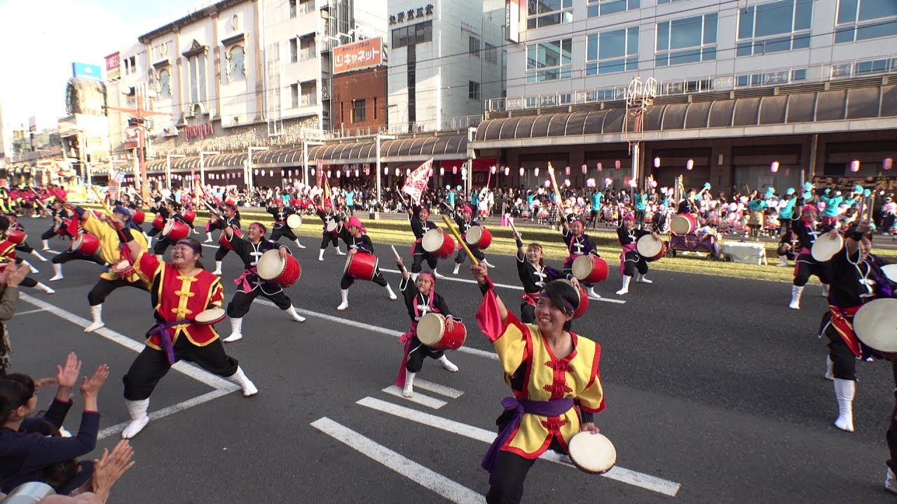 琉球國祭り太鼓 鹿児島支部 @おはら祭(第4部/ダンスオハラ21) 2018-11-03T16:25