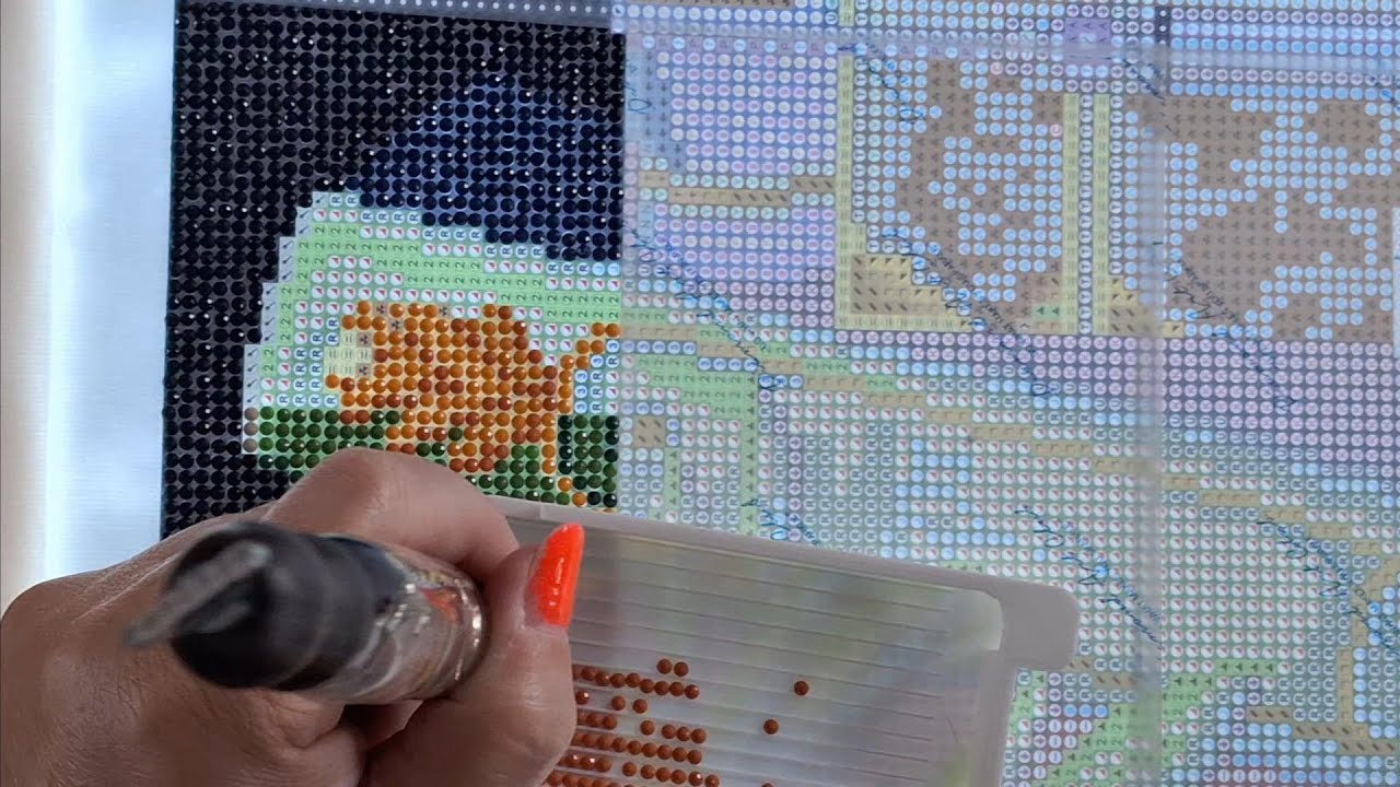 diamond painten werken aan Train of Dreams