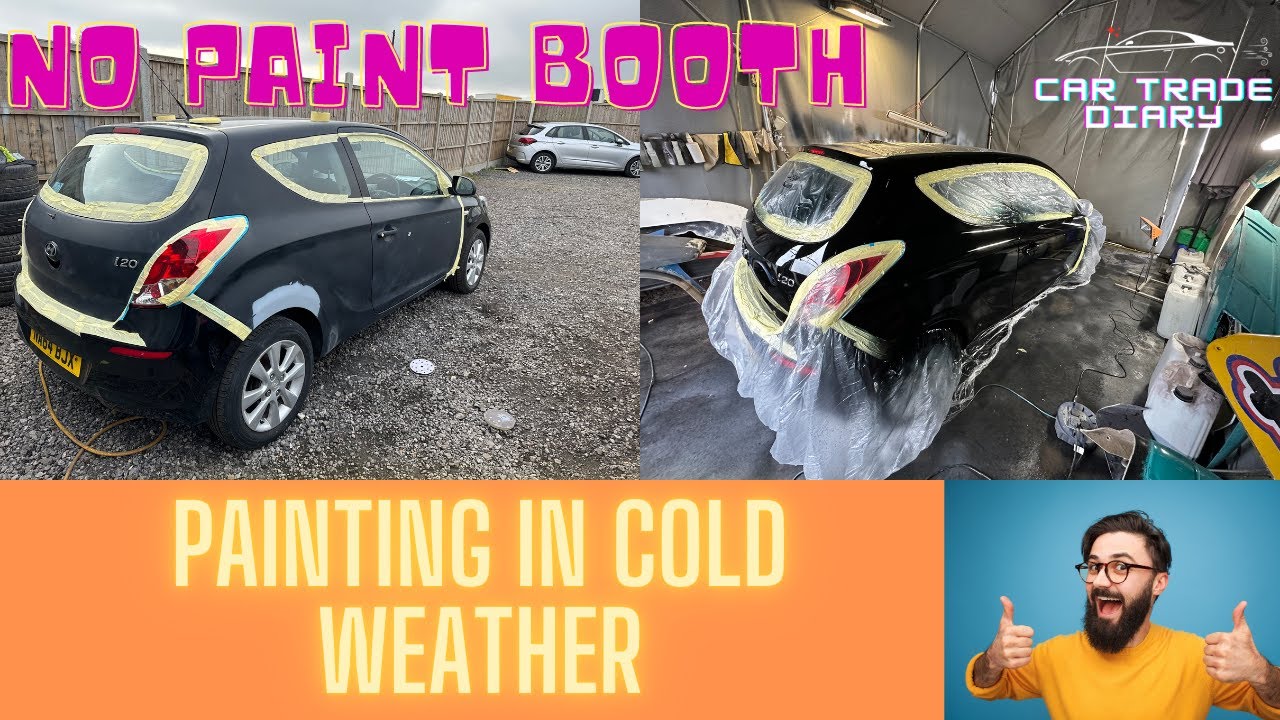#carpainting #carpainter #flippingcars Painting a car in cold weather, Tips and tricks