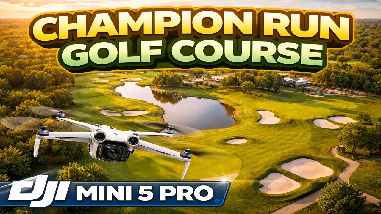 Champion Run Golf Course from Above | DJI Mini 5 Pro