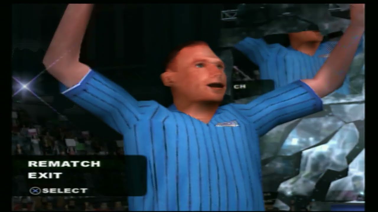 WWE SmackDown Here Comes The Pain Wresting With The  WWE Referee in a First Blood Match