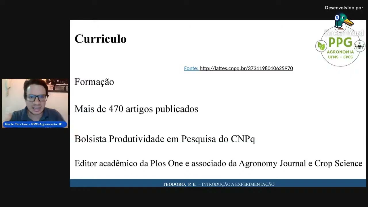 Introdução à Estatística para Experimentos com Dados de Campo - Paulo Teodoro