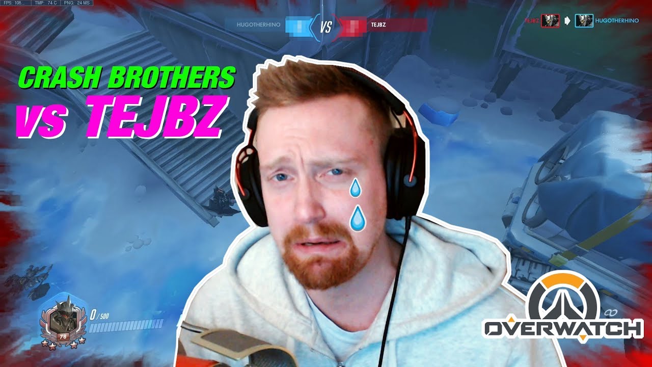 SLAKTAR TEJBZ i 1v1 Overwatch!! | Crash Brothers Gaming