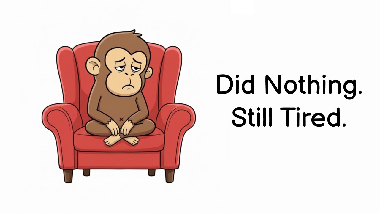 Why Monkey Does Nothing All Day But Still Feels Exhausted (It's Not Laziness)