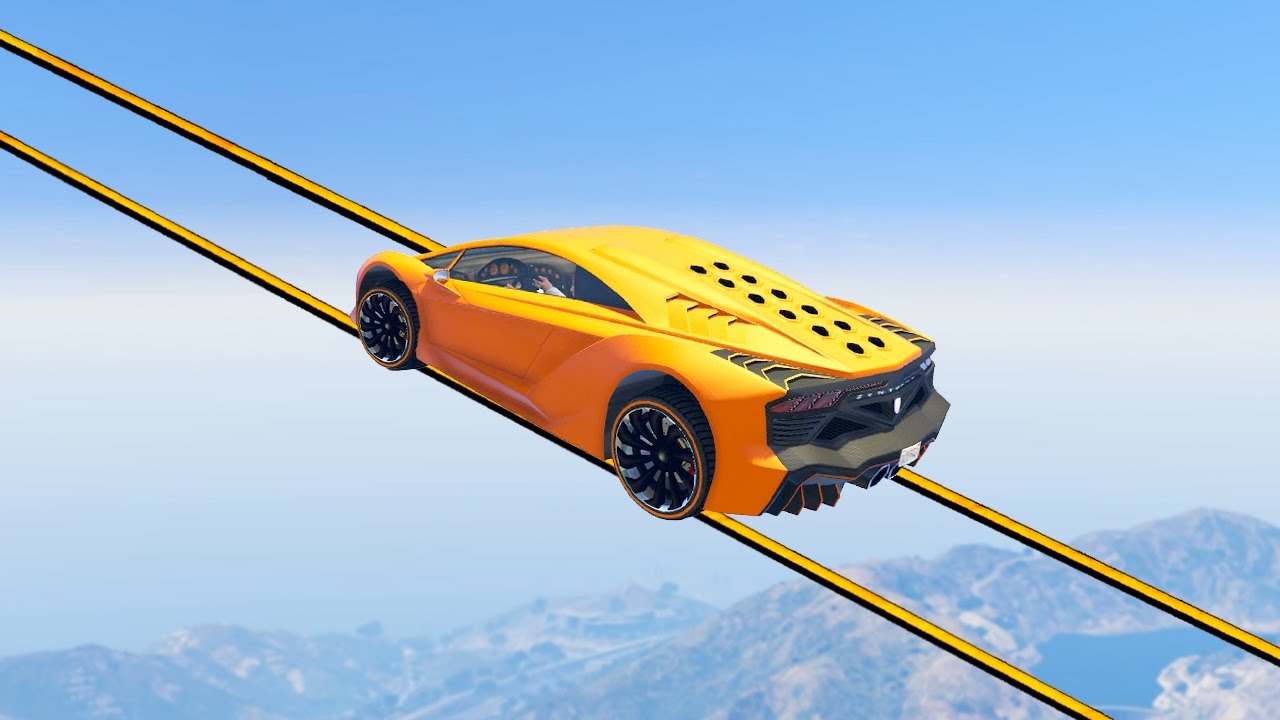 IMPOSSIBLE SKY TIGHTROPE RACE! (GTA 5 Funny Moments)