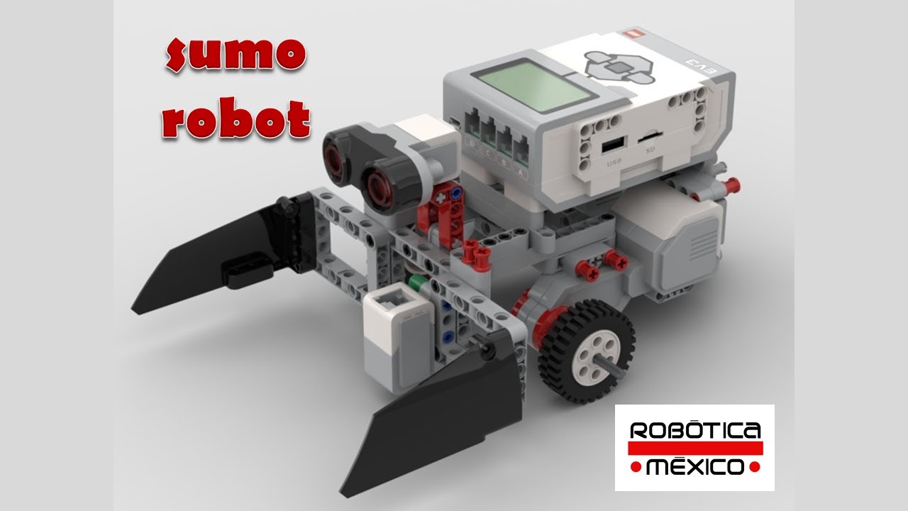 SUMO ROBOT con MINDSTORM EV3, construcción virtual