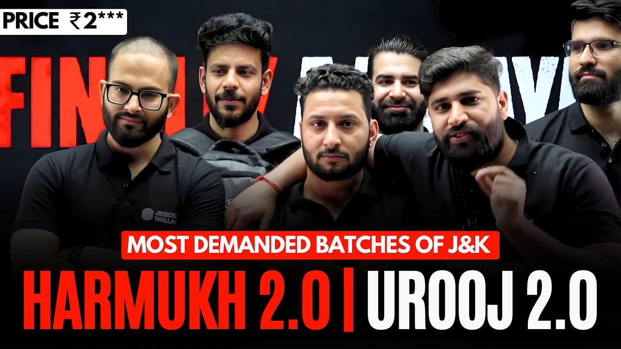 Launching HARMUKH 2.0 & UROOJ 2.0 - Class 12th & 9th New Batch 😱  | JKBOSE Wallah