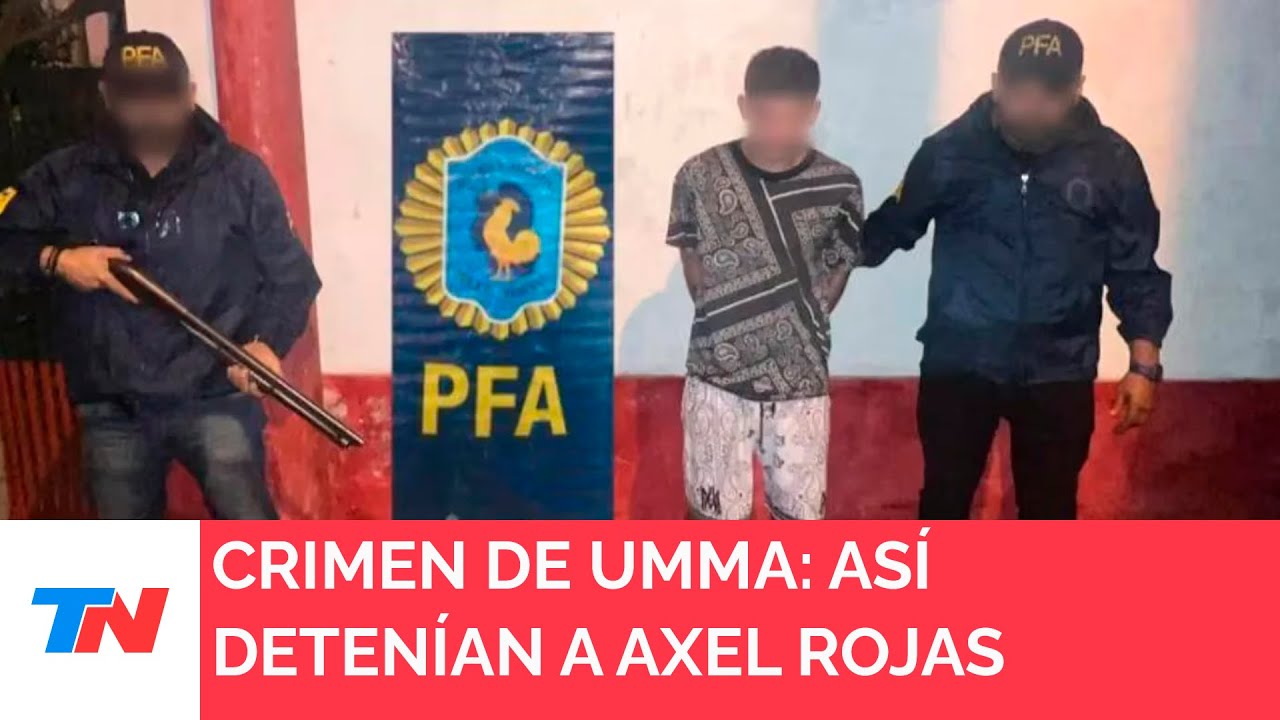 CRIMEN DE UMMA I Video: Así detenían a Axel Rojas