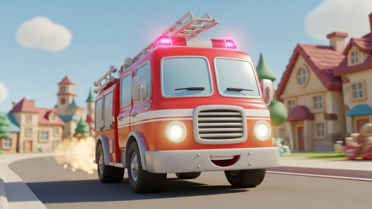 Весёлая пожарная машина спасает городок Тойтаун 🚒🚨🏙️ | Мультфильм для детей и весёлые приключения