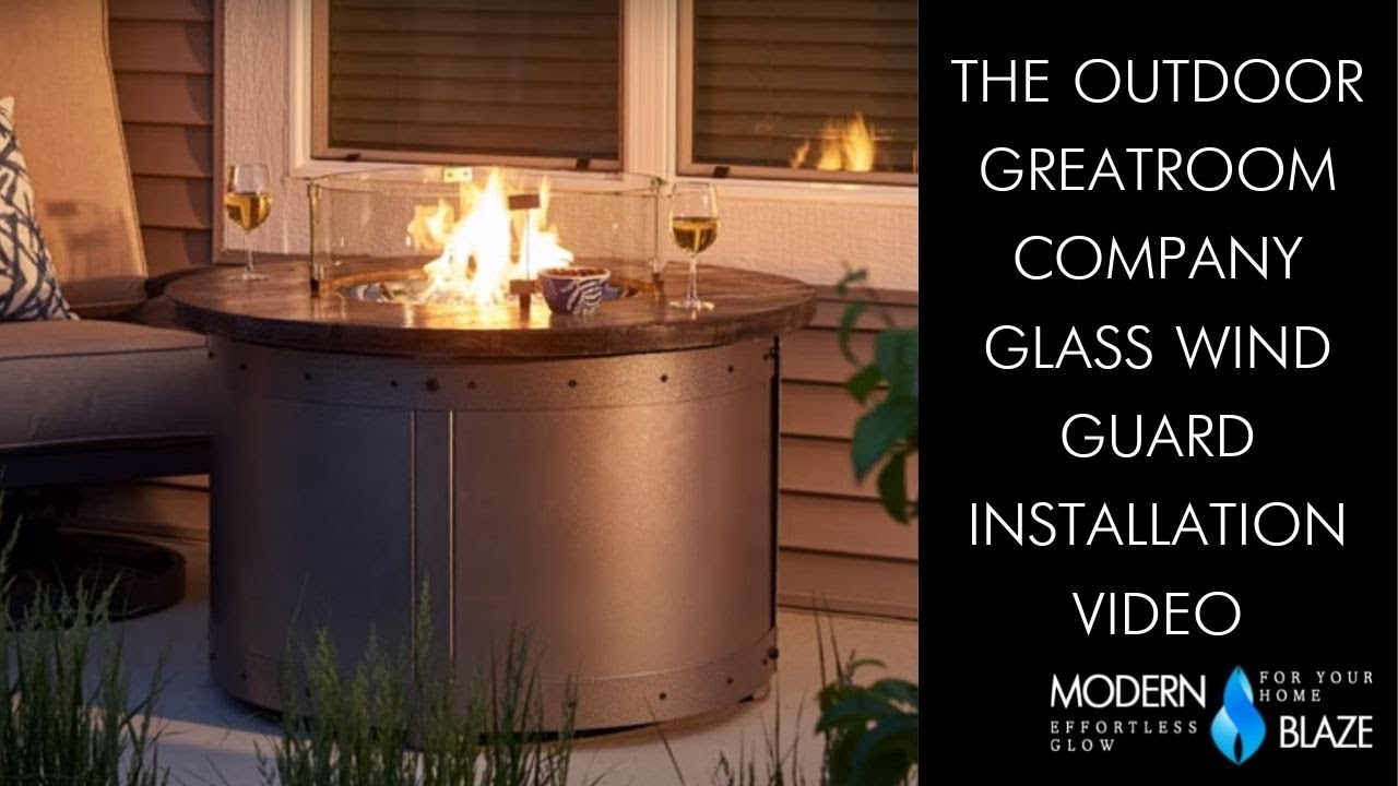 The Outdoor GreatRoom Company Glass Wind Guard Installation Video