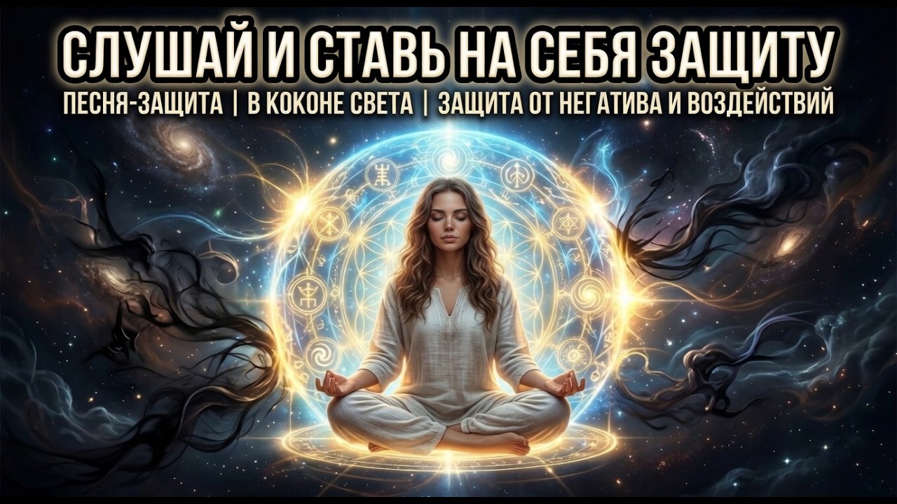 Слушай и ставь на себя защиту | Песня-защита | В кокане света | Защита от негатива и воздействий
