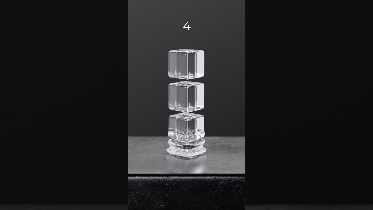 1 vs 16 Cubes 3D Soft Body Simulation 