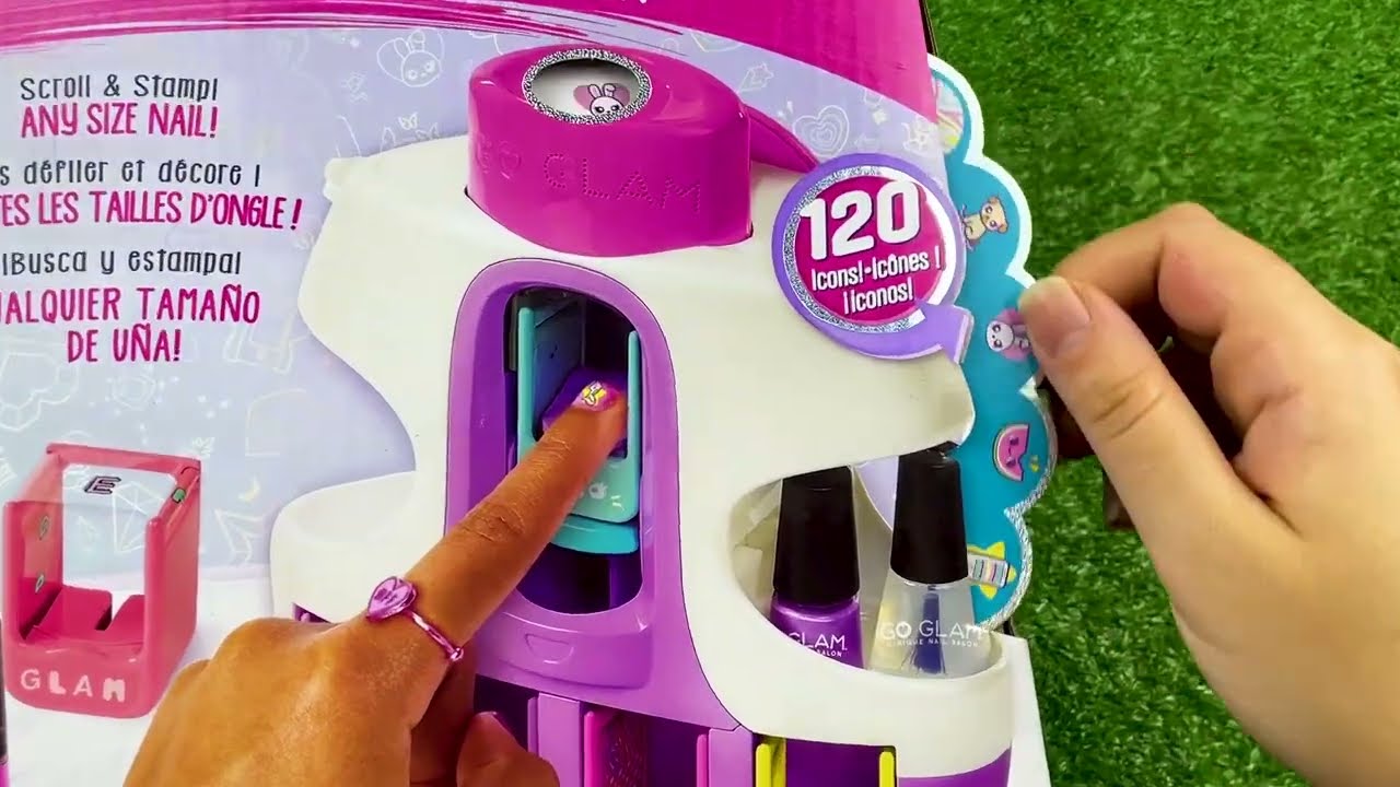 How to Make Go Glam U-nique Nail Salon : Nail art toys for Barbie Girls!