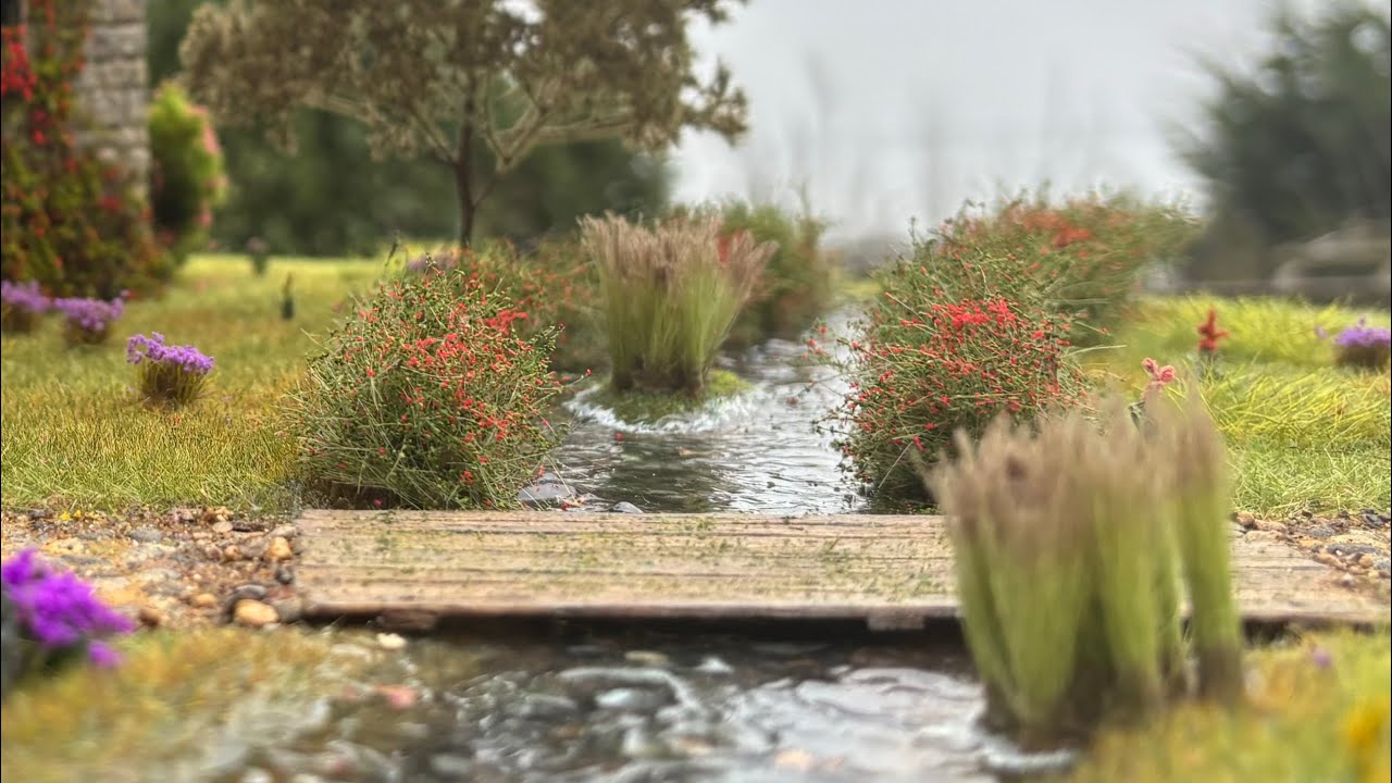 The Gatehouse Stream - Miniature Diorama - Realistic Water effects - Tudor 