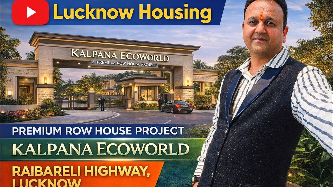 Town Planner approved Township Kalpana Eco World Villa For Sale in Lucknow 95.80 Lakh
