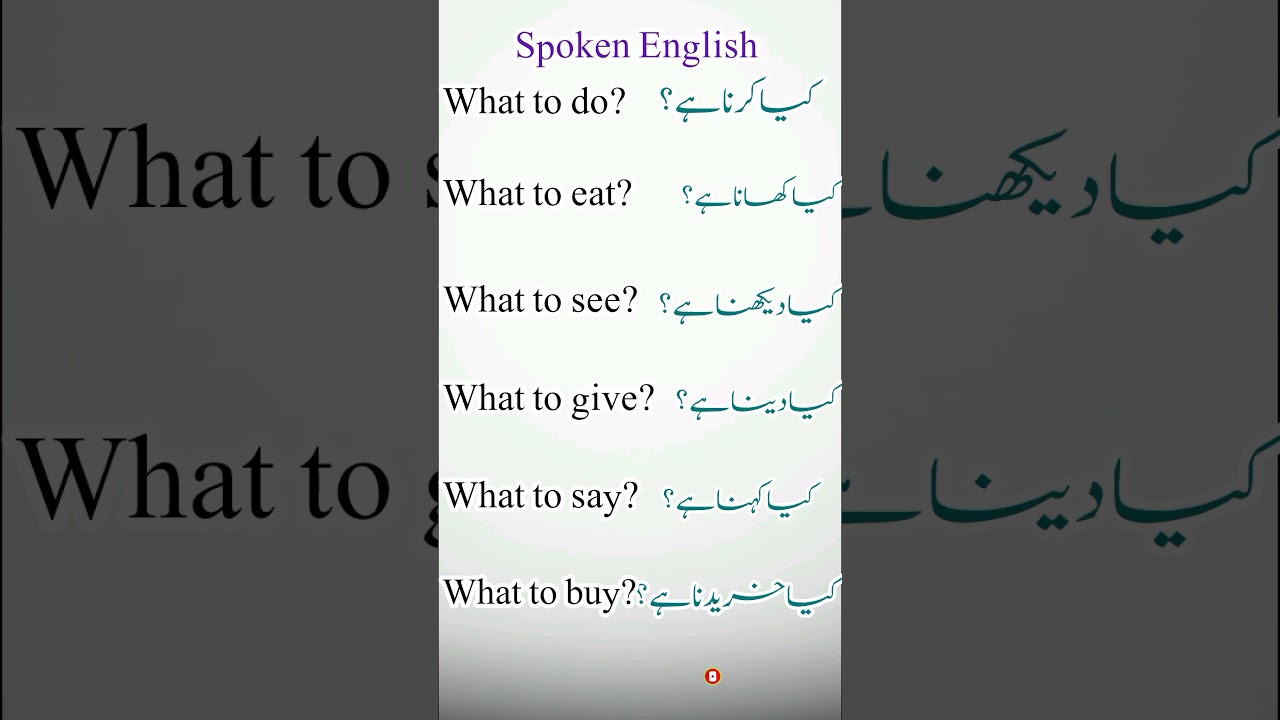 Daily used English sentences 