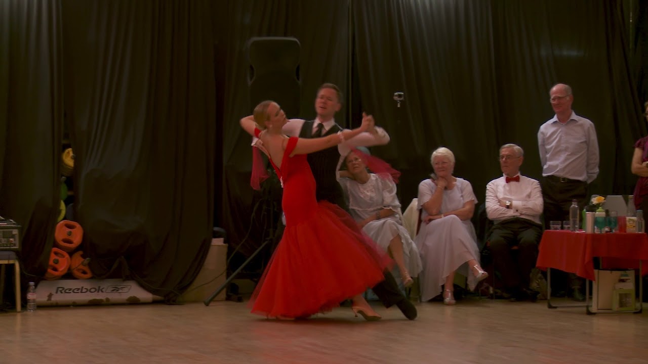 James and Kelly Prouton dancing the Foxtrot Summer Social 2017
