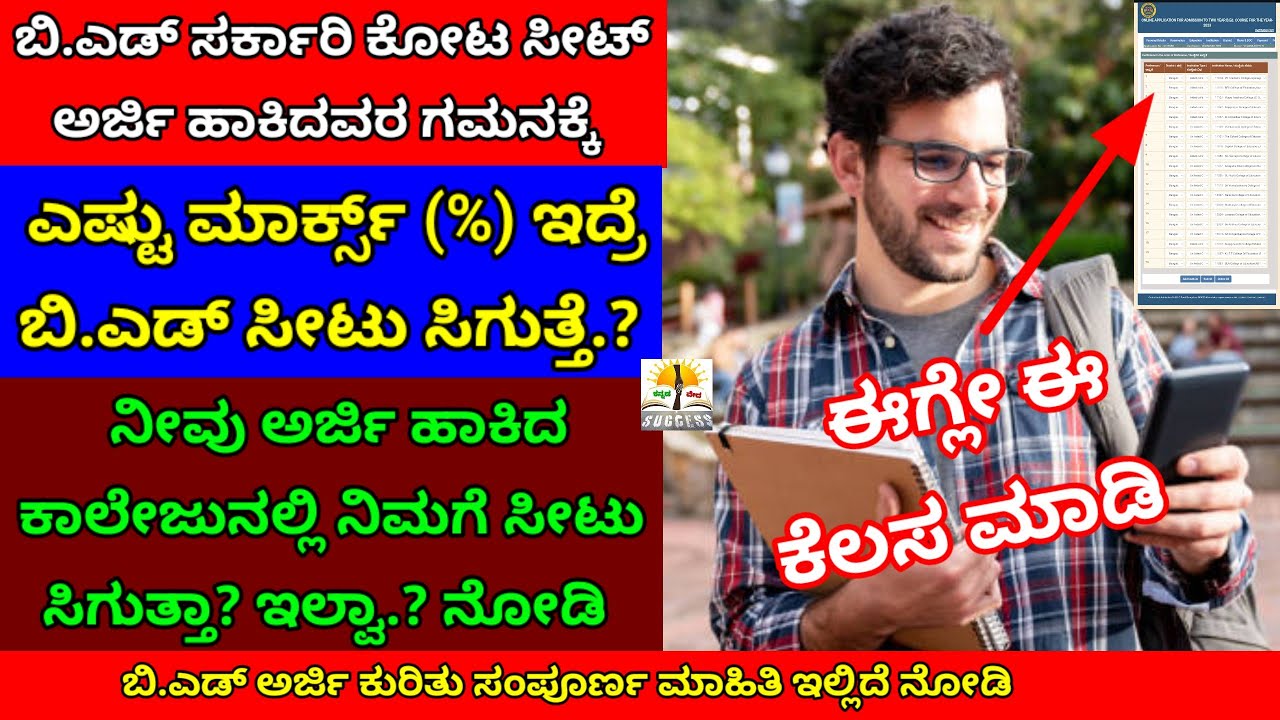How to Distribute B.Ed Government Seats in Karnataka College| How Much Percentages to Government