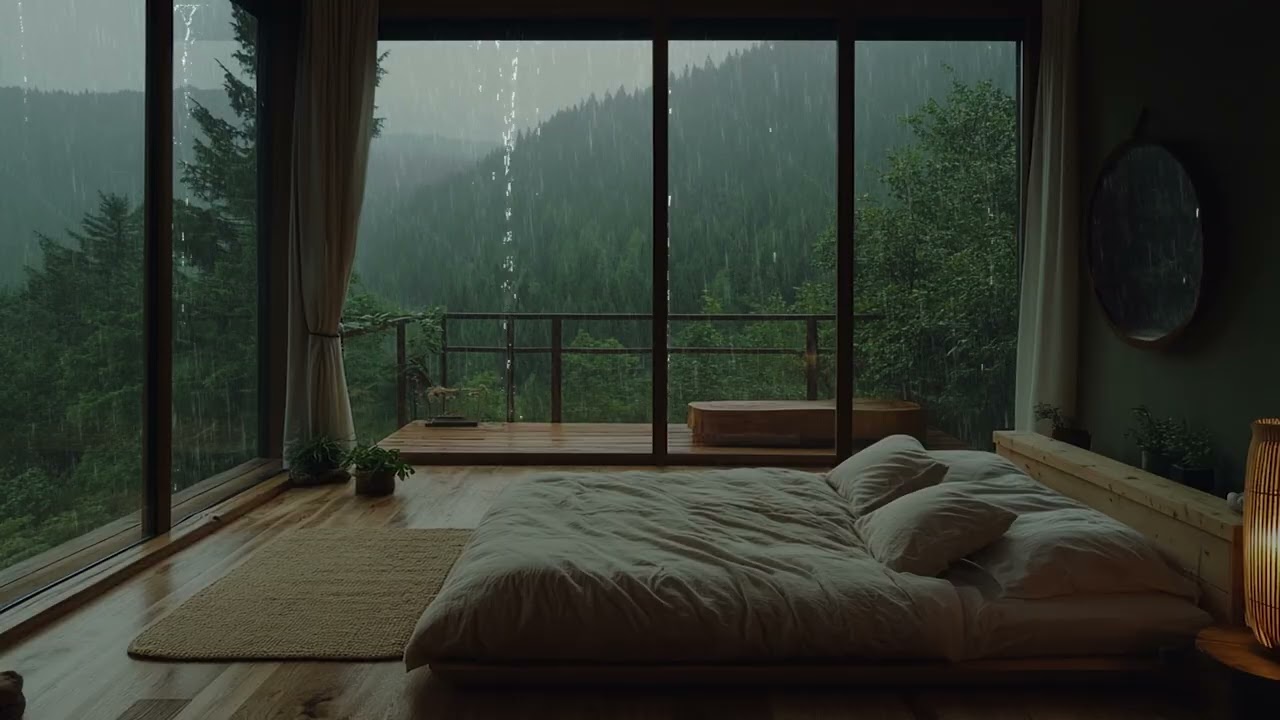 Soft Piano & Rain Sounds for Deep Sleep 🌧️ | Relaxing Night Ambience for Stress Relief