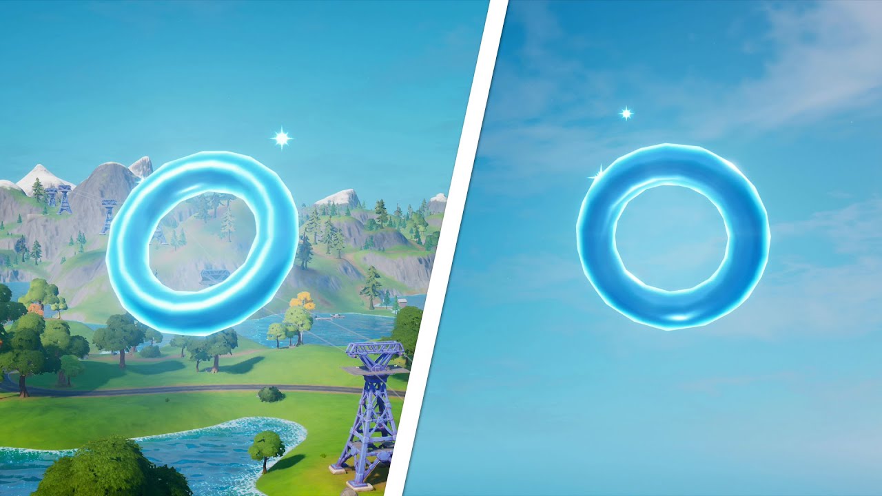 Collect Floating Rings at Steamy Stacks All Locations - Fortnite