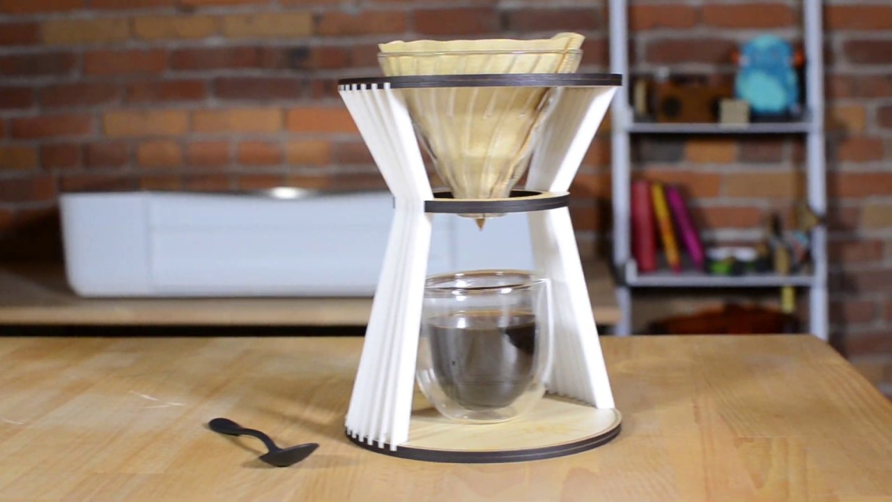 DIY Laser Cut Pour Over Coffee Maker