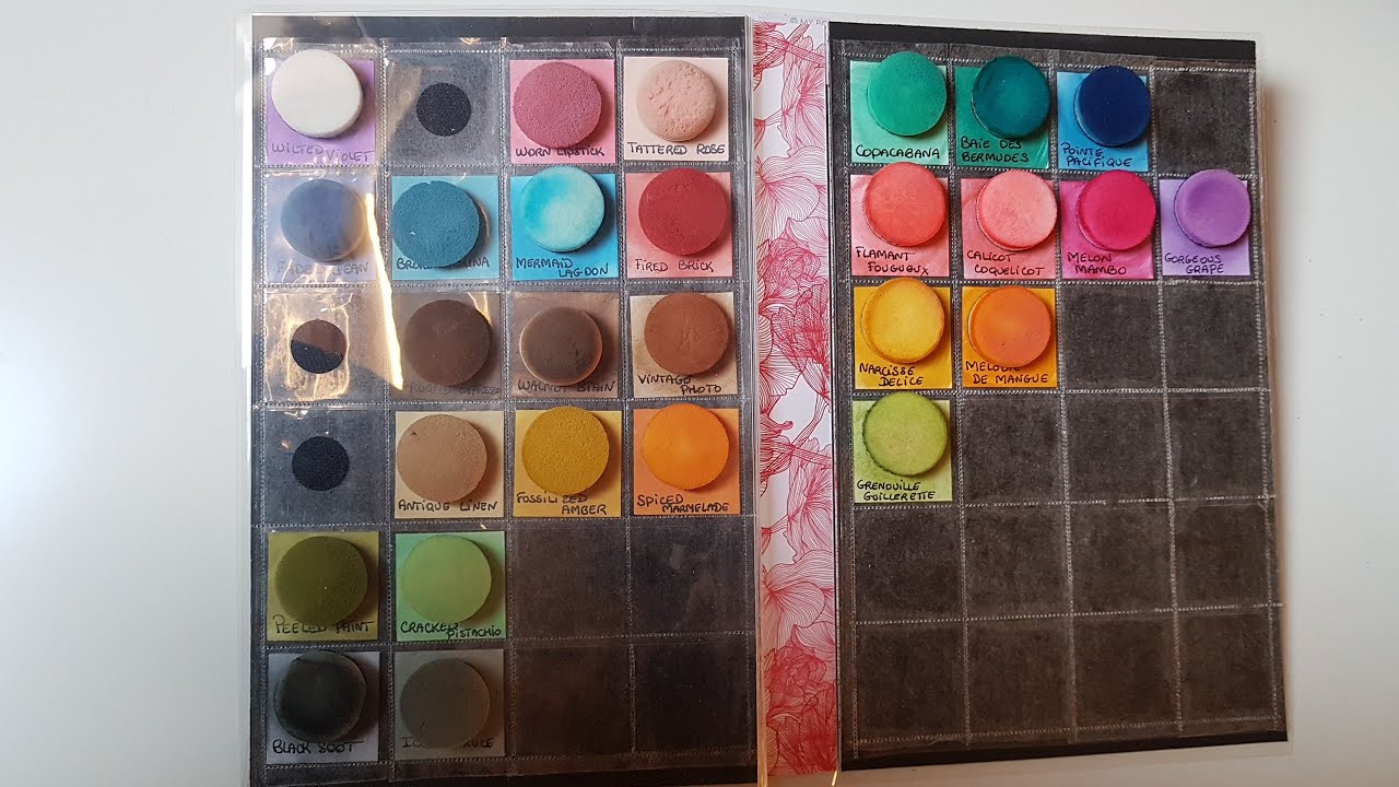 Présentation et tuto rangement mousse pour encres