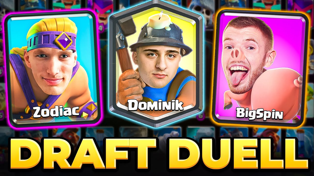 😱🤯MEGA AUSWAHL SENSATION - BIGSPIN vs. DOMINIK vs. ZODIAC! | Clash Royale Deutsch