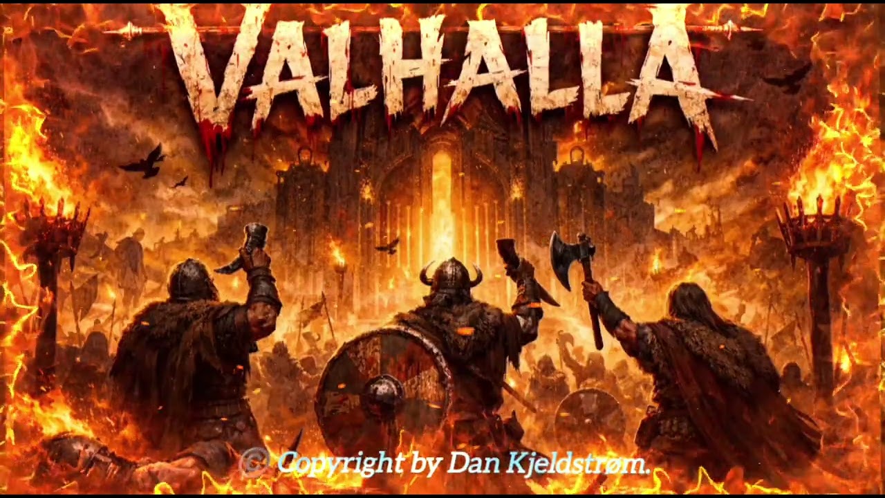 VALHALLA | Episk nordisk sang. Om fest og mod, official song, Dan Kjeldstrøm, #danskmusik #musik 