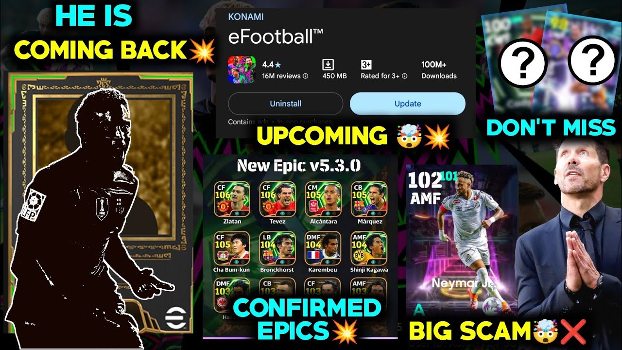He is coming Back💥 | Upcoming 2 Big updates 🤯🔥 | New player reviews & comparison ✅ | Efootball