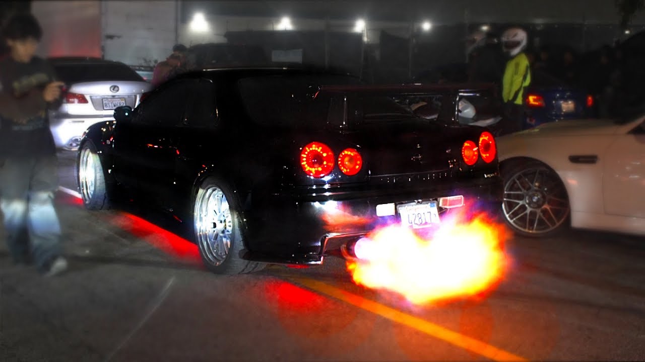 Nastiest R34 GTR Takes Over DDE Headquarters! Danrue GTR 2-Step!