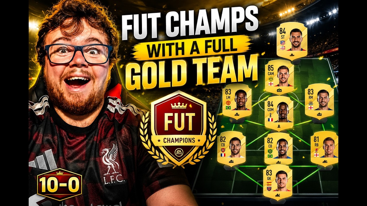 FUT CHAMPS WITH A FULL GOLD TEAM!