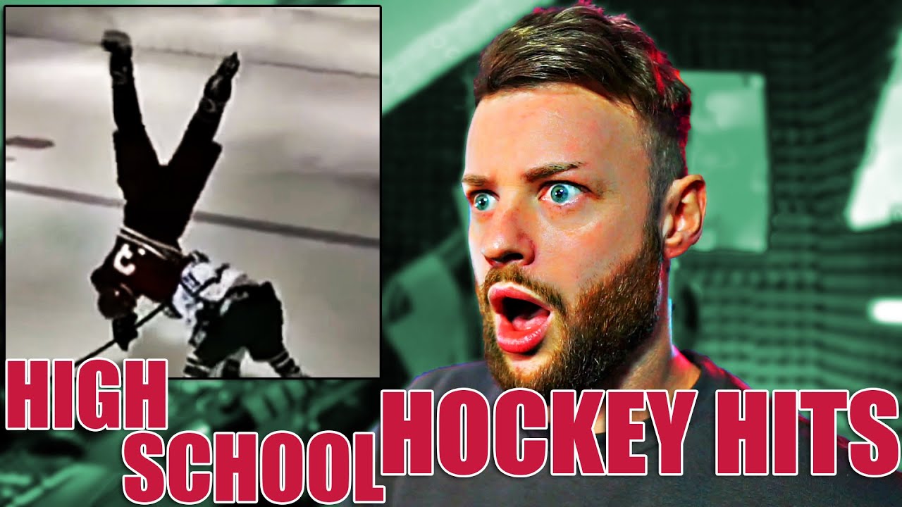 High School Ice Hockey has the BIGGEST Ice Hockey Hits I have ever seen...