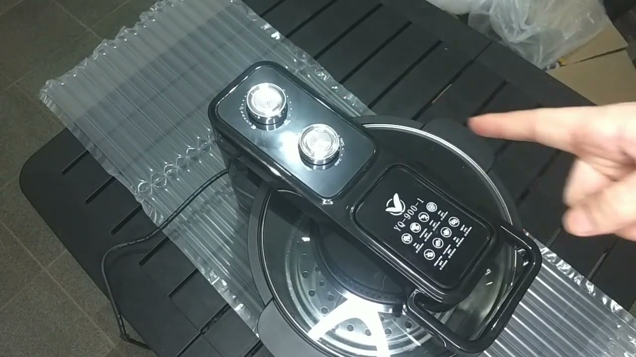 Airfryer fritadeira elétrica sem óleo 10 litros preta. #unboxing