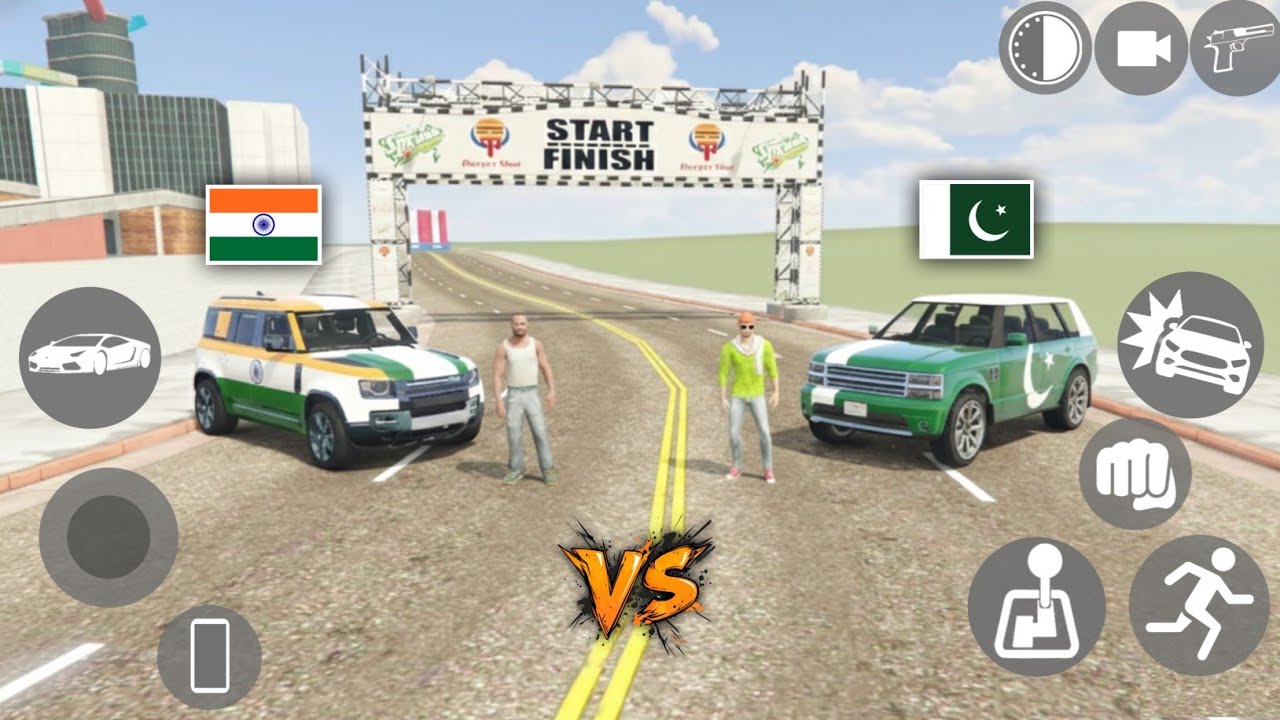 😱 INDIAN Cars Vs Pakistan Cars Challenge - INDIAN BIKE DRIVING 3D