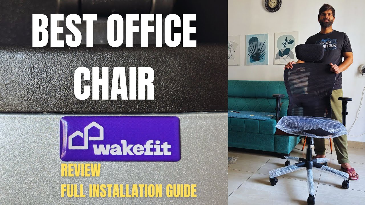 Best Office Chair-Work From Home Setup| No Back Pain| Full Review & Installation Guide| Wakefit DIY