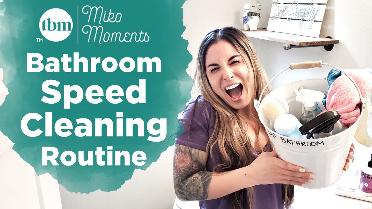 How I Speed Clean My Bathroom in 15 Minutes or Less! + Cleaning Tips & Hacks