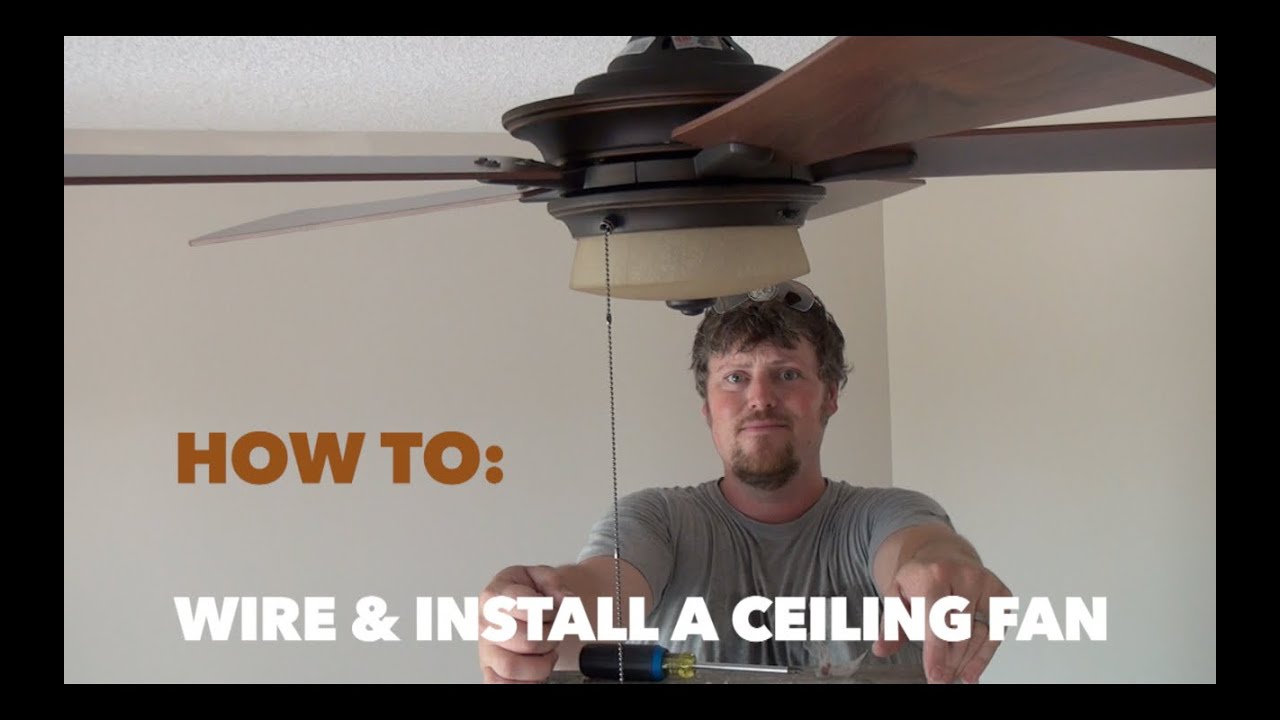 How to Wire and Install a Hampton Bay Ceiling Fan
