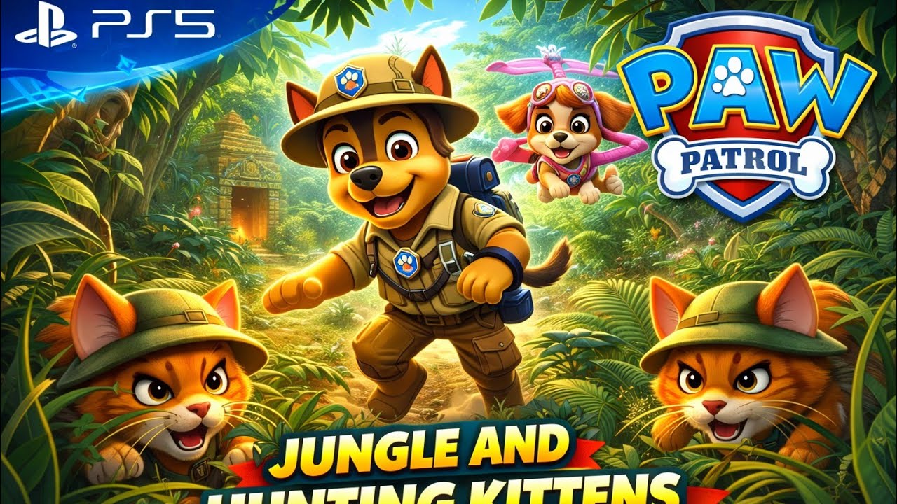 PAW Patrol PS5 Gameplay | Jungle Adventure & Hunting Kittens! 🐾🌴