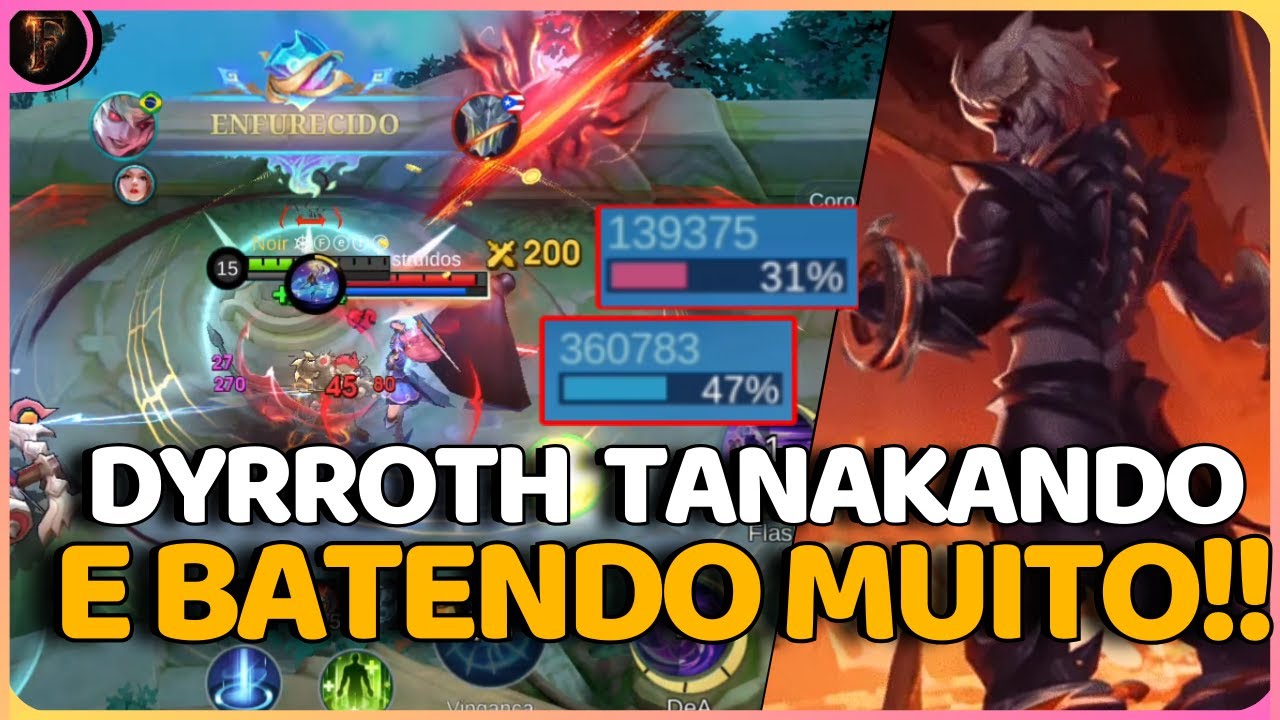 SE VOCÊ JOGA DE ADC, NUNCA ANDE SOZINHO PELO MAPA APÓS 5 MINUTOS - DYRROTH GAMEPLAY | Mobile Legends