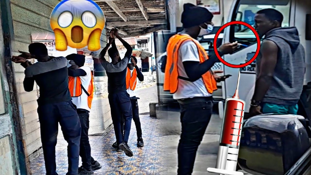 FAKE SECURITY GIVES  Strangers MAD INJECTION  💉 PUBLIC Prank!!😰 GONE WRONG #trending
