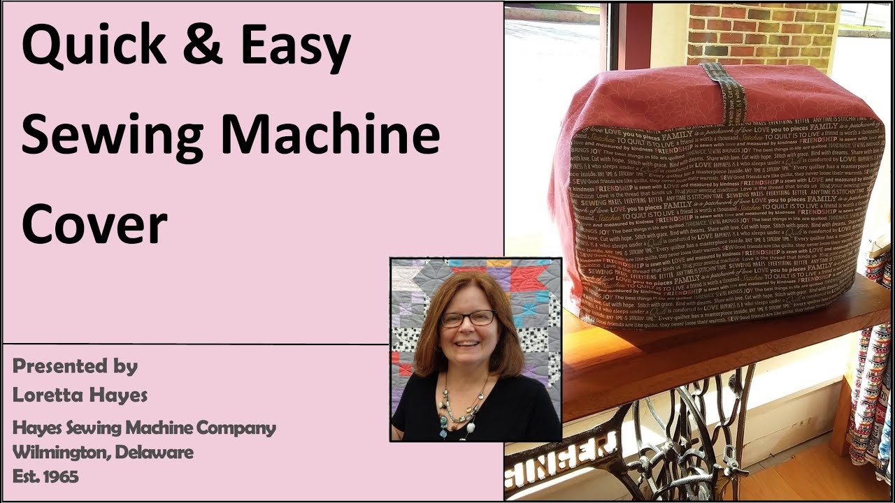 Quick & Easy Sewing Machine Cover