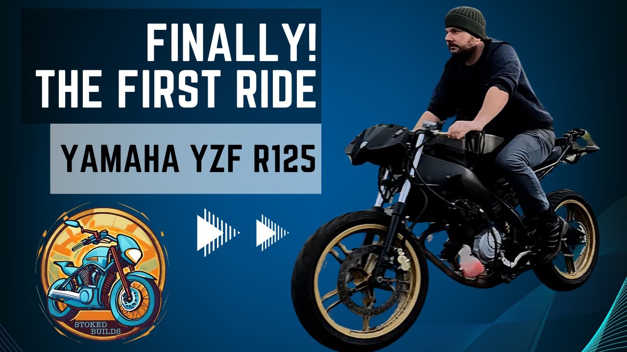I ride my REBUILT Yamaha YZF R125 for the FIRST TIME!