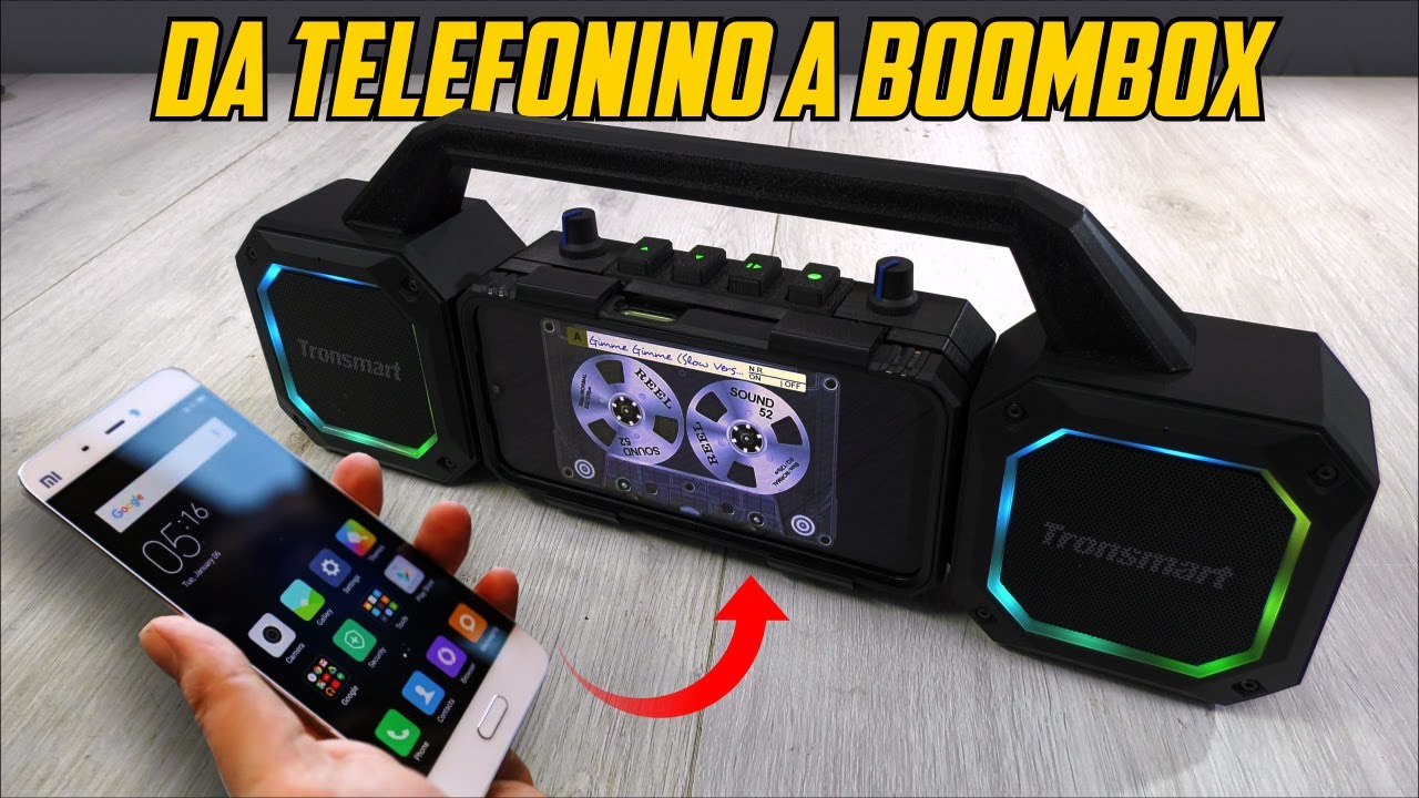 Trasformo uno smartphone in un boombox a cassette virtuali