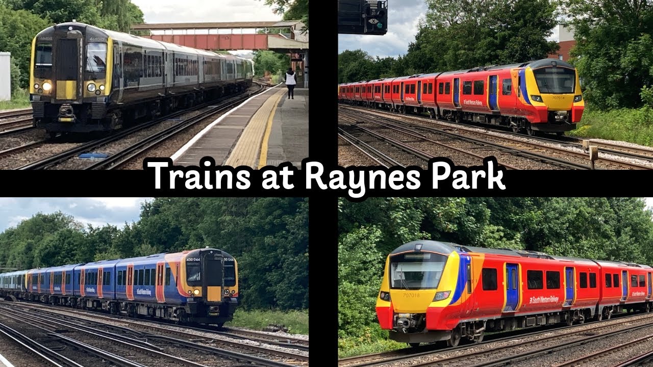 Trains at Raynes Park (1/6/22)