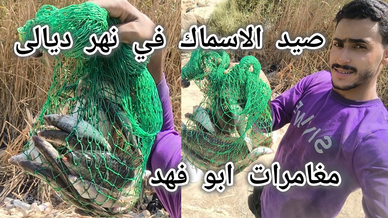 صيد الاسماك في نهر ديالى  مغامرات ابو فهد 