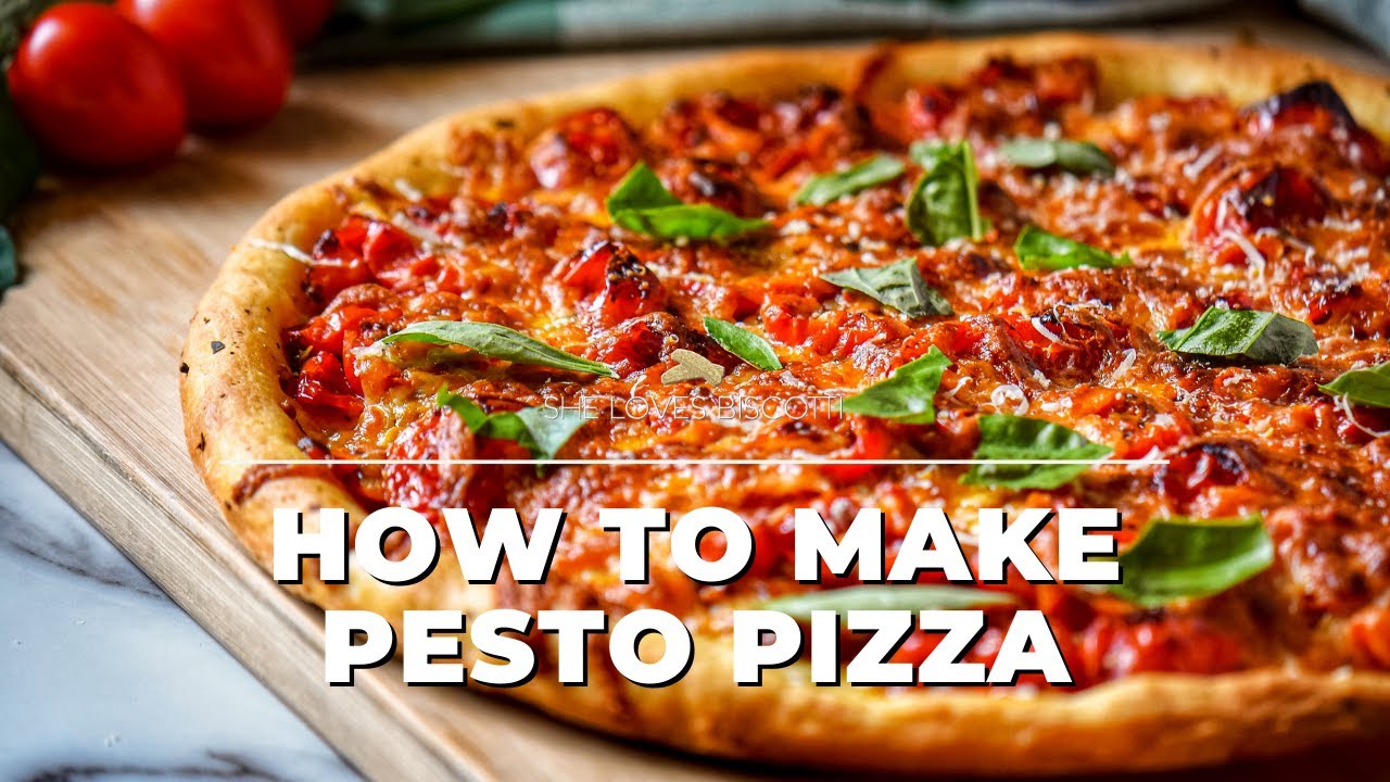 Pesto Pizza - She Loves Biscotti