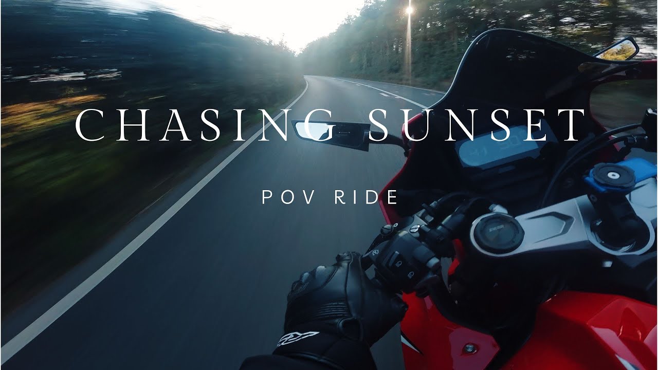 Gliding In The Sunset On Honda CBR650R