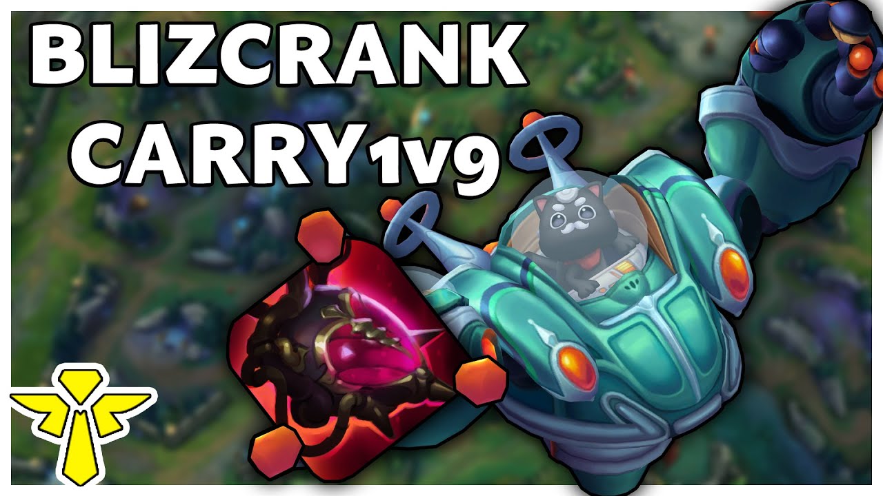 HOOK GOD BLITZCRANK SUPPORT &ndash; 1v9 Carry Gameplay (League of Legends)
