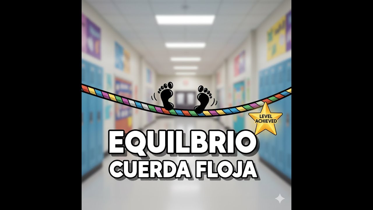 EQUILIBRIO en el SALÓN 🎨⚖️ | Cuerda Floja de Colores (Rock Infantil) | 3–8
