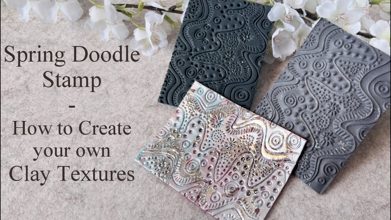 Use up Clay Scraps by Making Your Own Texture Stamps